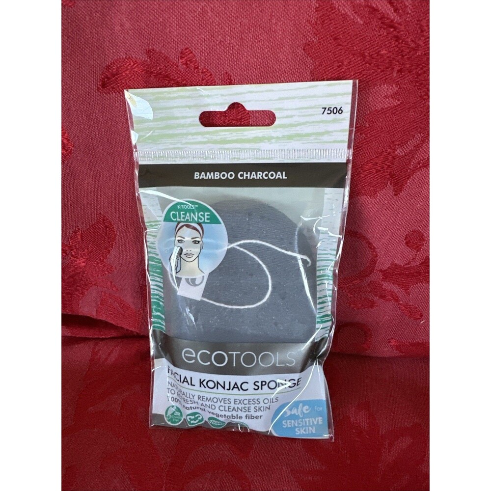 🌵3/$15 Ecotools Facial Konjac Bamboo Charcoal sponge (see description)